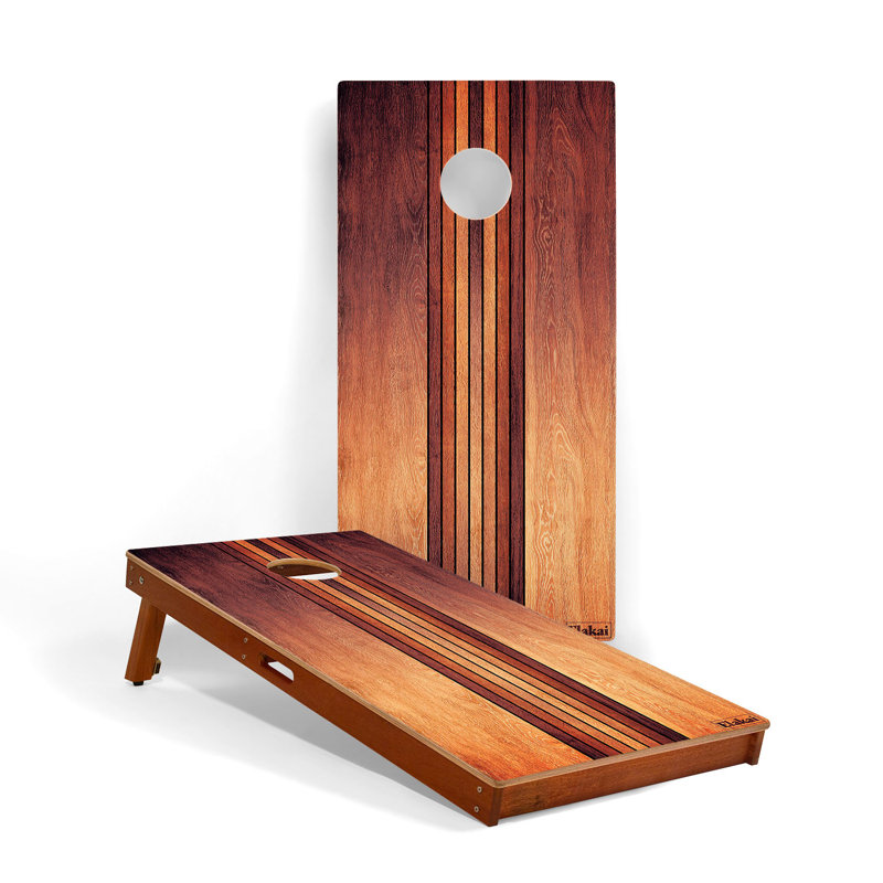 Panneaux rétro cornhole Woody, H 48 po x l 24 po x P 3 po