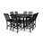 POLYWOOD Vineyard 9-Piece Nautical Trestle Bar Set-29563493