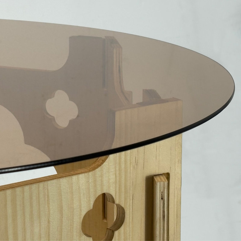 Tables basses multifonctionnelles en verre et verre