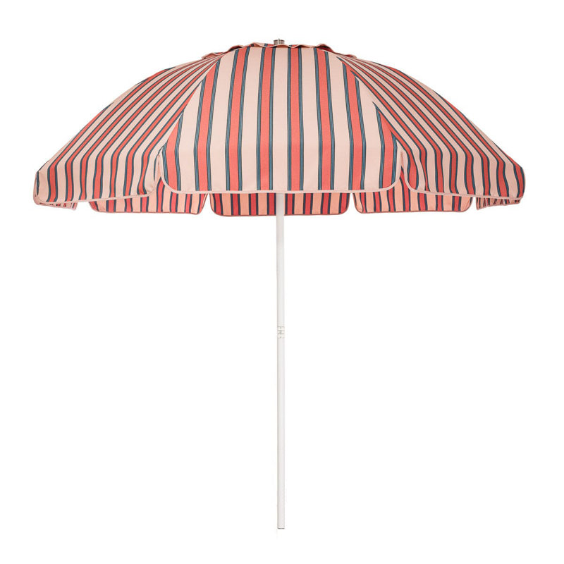 Patio 90'' W Umbrella, Pink/Red Striped
