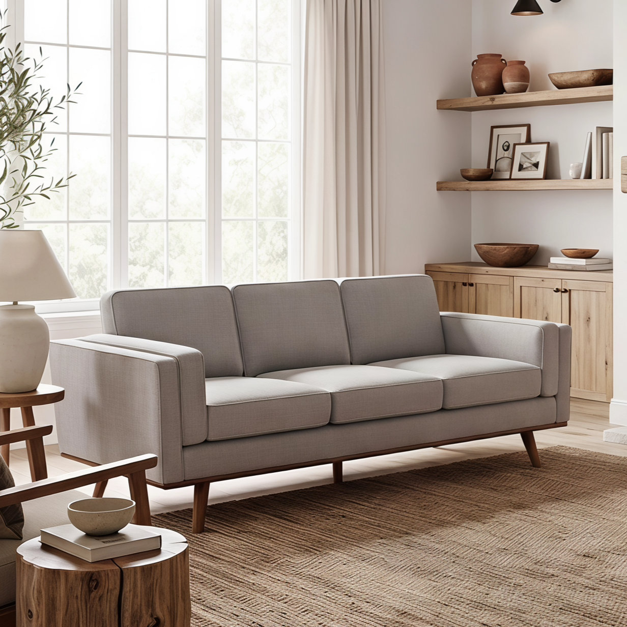 Estes 84" Sofa, Khaki