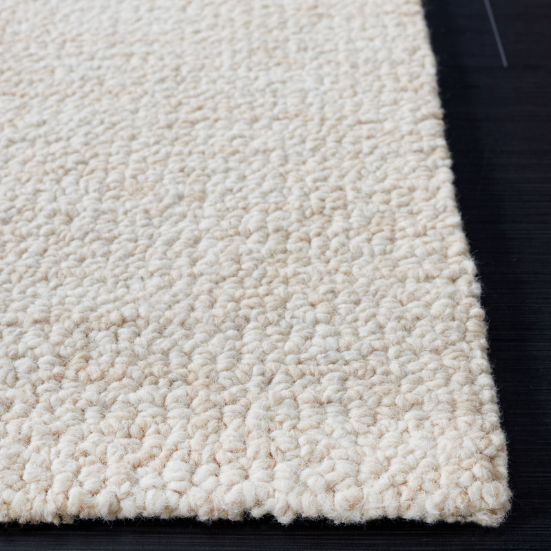 Wilcher Hand Tufted Wool/Cotton Area Rug In Ivory, Runner 2'3" x 8'