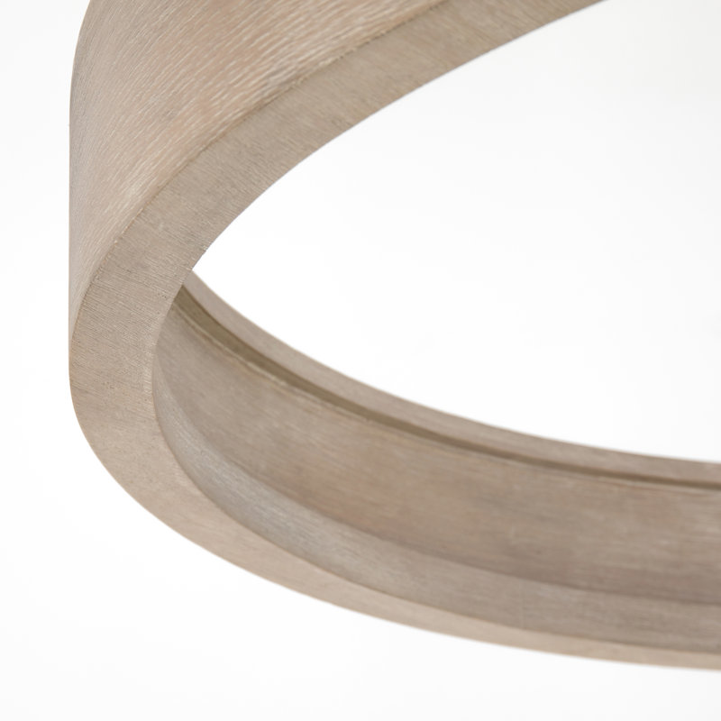 Baum 1 - Light Chandelier, Walnut Veneer, 25" H x 33" W x 33" D
