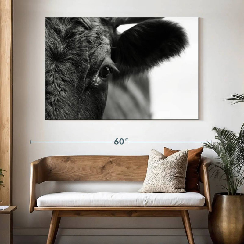 Vache aux yeux noirs Brampt, H 34 po x l 51 po
