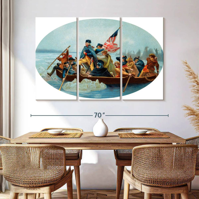 Lelar Washington Delaware, 42" H x 65" W