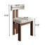 Ensemble de chaises de salle à manger de style Mid-Century, ensemble de chaises de cuisine rembourrées en tissu, ensemble de 2, sans assemblage requis
