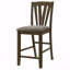 Ensemble de 2 chaises de salle à manger rembourrées à hauteur de comptoir