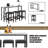 3-People Counter Heihgt Dining Set W/Storage, 4 Piece Kitchen Bar Table Set W/3 Upholstered Stools-913940416