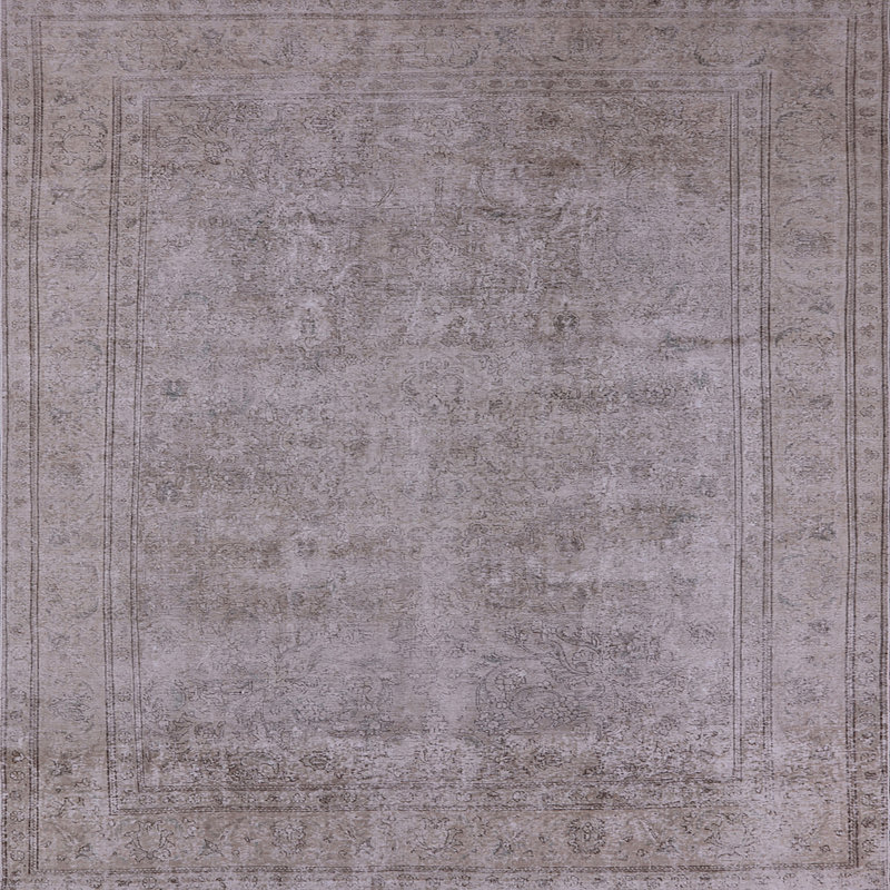 Tapis oriental gris Sherley, Carré 3 pi