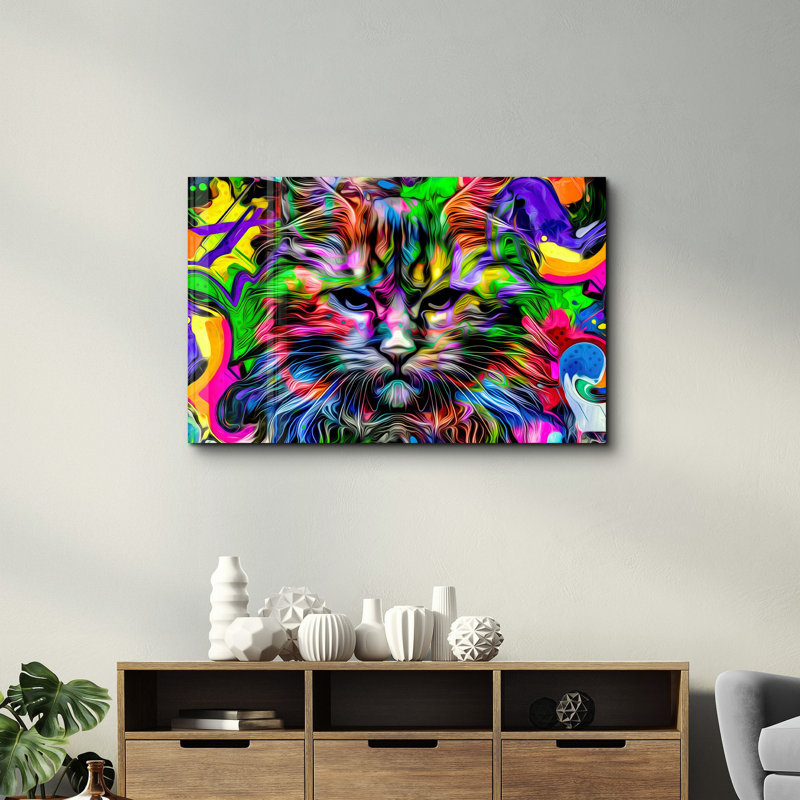 Elegant Tempered Glass Wall Art Painting, 18.1 x 28.3 inches | 100% Tempered Glass, Thickness: 0.16 inches | UV Printed for Vibrant Colors & Durability | Perfect for Home Decor & Modern Aesthetics