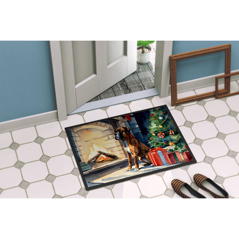 Tapis d'entrée antidérapant Jenean, L 18 po x L 27 po