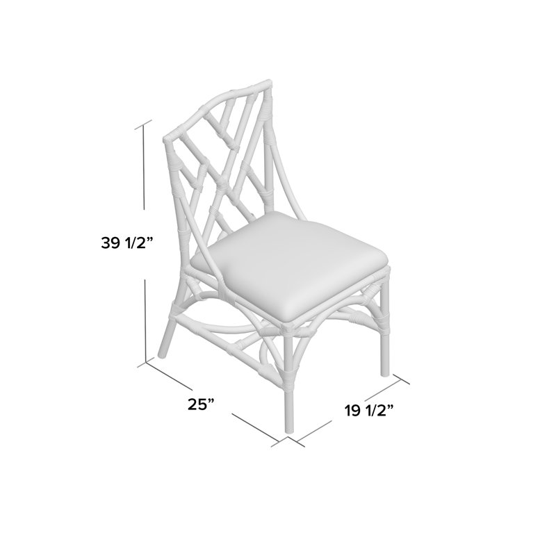 Alderson 20'' H Cotton Upholstered Side Chair, Natural