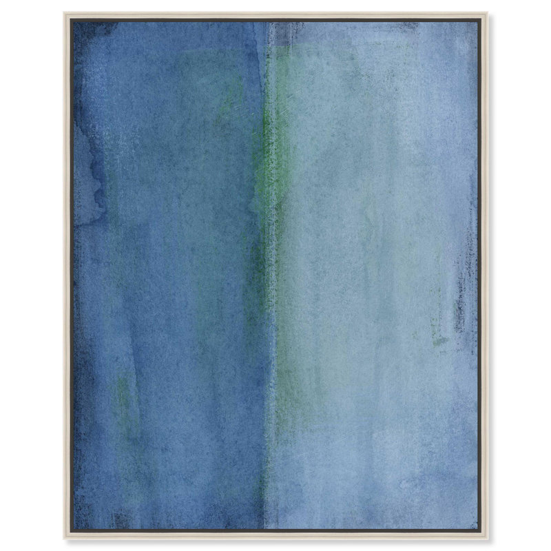 Impression sur toile «Divided Horizon Boho Decor» par Notoriart, H 16 po x l 20 po, Cadre argenté