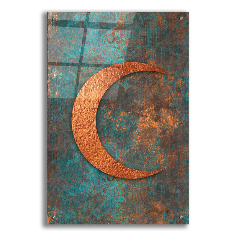 «Moon Symbiosis Of Rust and Copper» par Andrea Haase - impression sans cadre, H 36 po x l 24 po x P 0,2 po