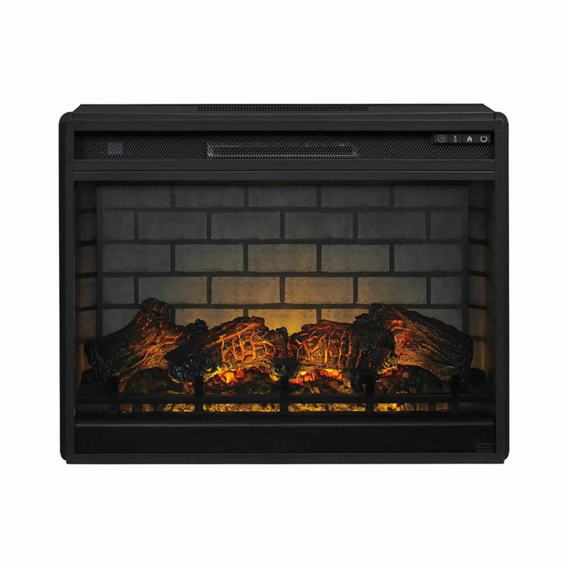 Westhampton Black Electric Fireplace Insert, 24.13" H x 31.25" W x 8.75" D