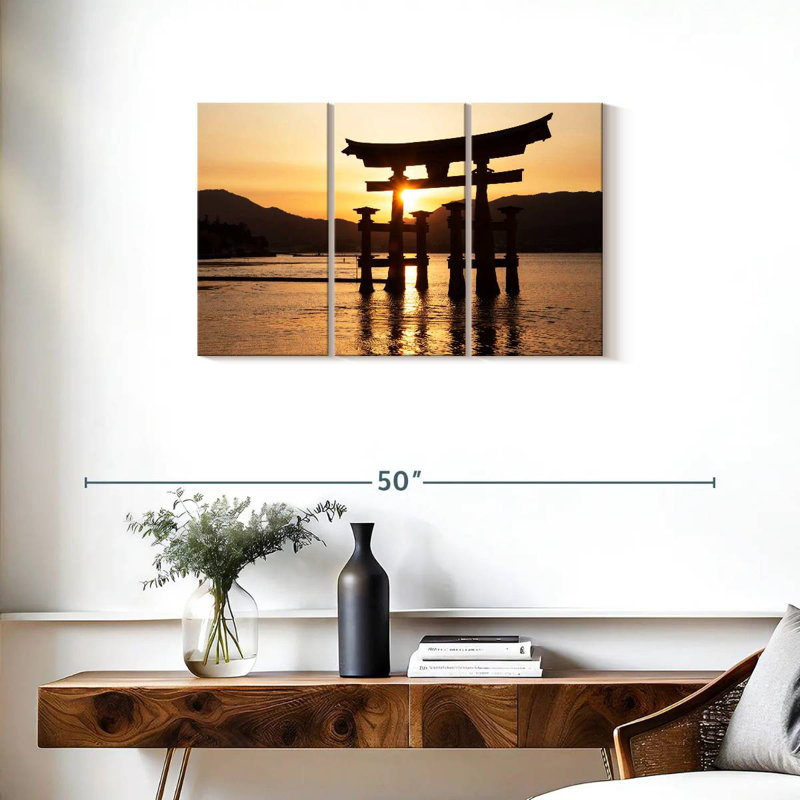 Sebbie Miyajima Torii Sunset, 20" H x 33" W