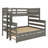 Wooden Twin Over Full Bunk Bed With A Pull-Out  Bed-1252185084