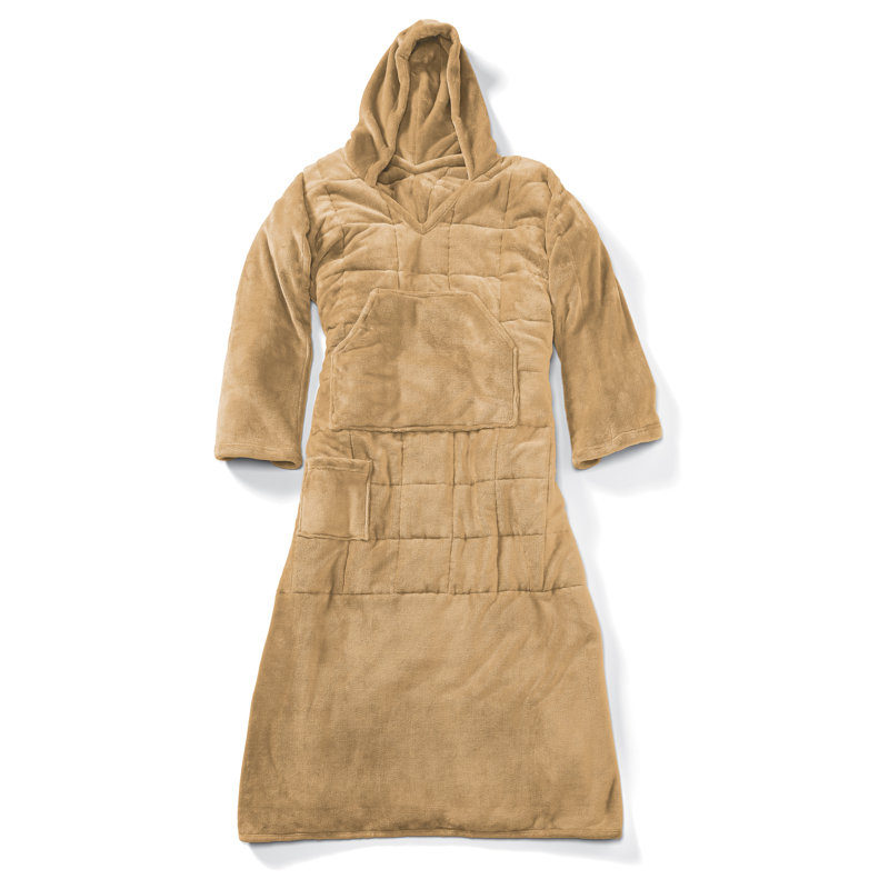 Wearable Weighted Snuggle Blanket, Tan