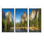 Yosemite Valley Panorama - ensemble d'art mural sur toile encadré paysage de 3-2083036884-2083036885