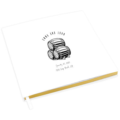 Livre d'or de mariage personnalisé