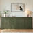 72" W Large Farmhouse Sideboard Buffet Cabinet With Barn Doors & Adjustable Shelves-1873936691