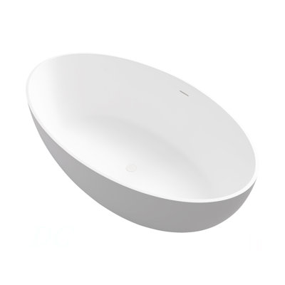 67" Premium Solid Surface Deep Soaking Bathtub