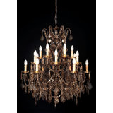 18 - Light Candle Style Tiered Chandelier