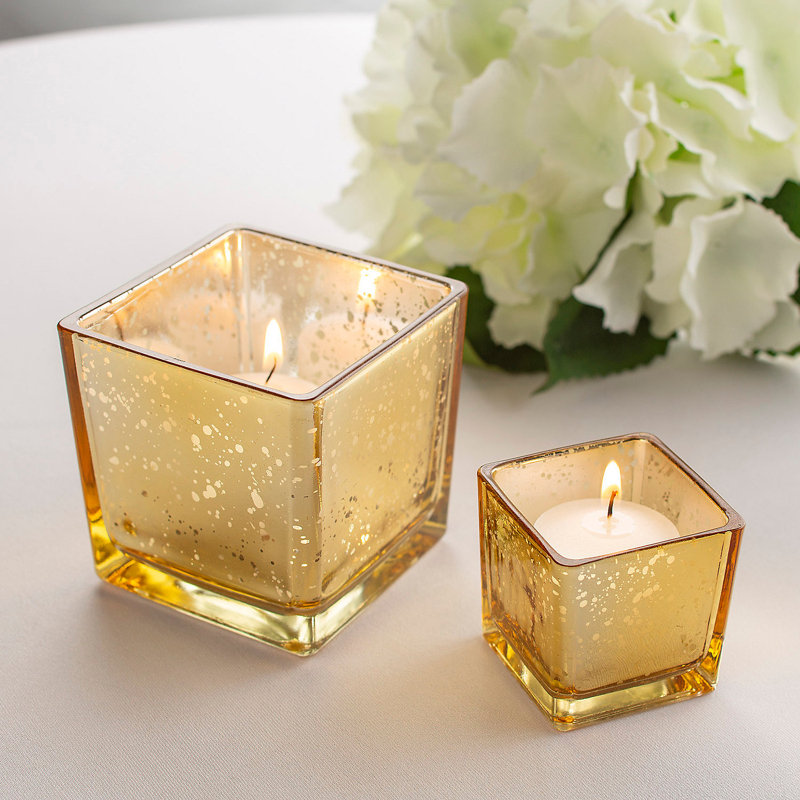 5.3'' H Glass Tabletop Candle Accessories