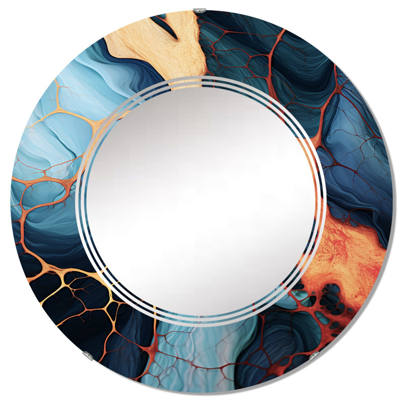 Miroir mural rond Kollman, 32 po x 32 po