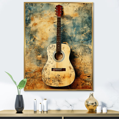 Vintage Guitar Country Music Serenade - Music Wall Art