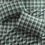 Drap-housse 100% coton écossais 4 pièces pour lit très grand simple / double 12 po / très grand / très grand 14 po - Taies d'oreiller plates lavables à la machine