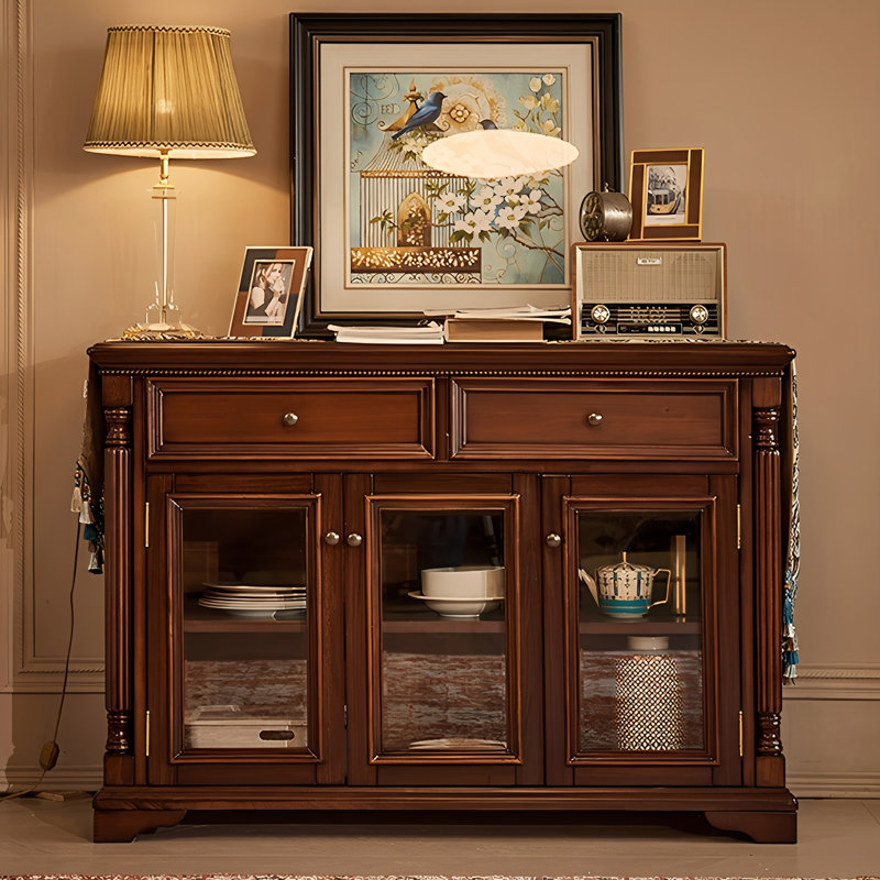 Buffet en bois massif de style américain