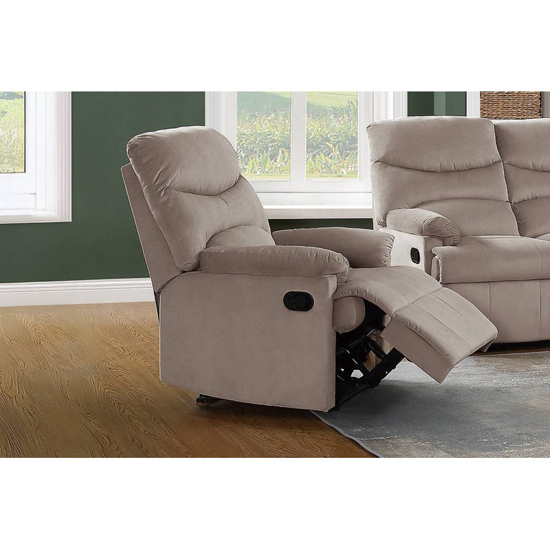 Ginter Manual Recliner, Light Brown