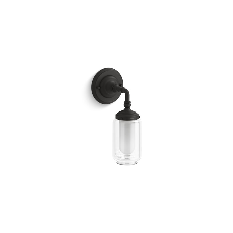 Artifacts One-Light Sconce, Matte Black