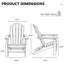 Chaise Adirondack en teck Grade A avec table pliante en teck-564015193