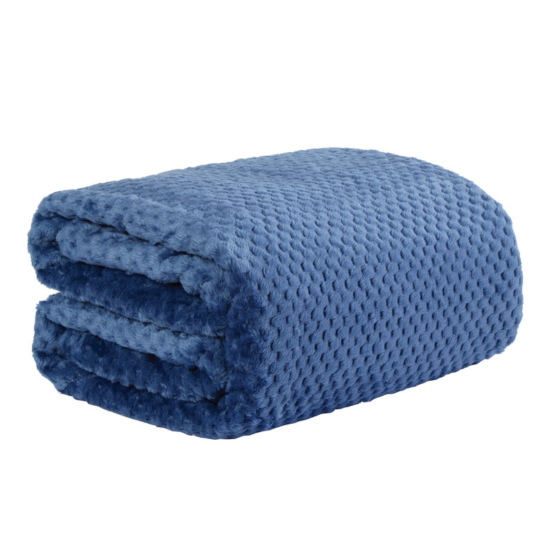 Kimran Throw Blanket, Navy, W200 x L240cm