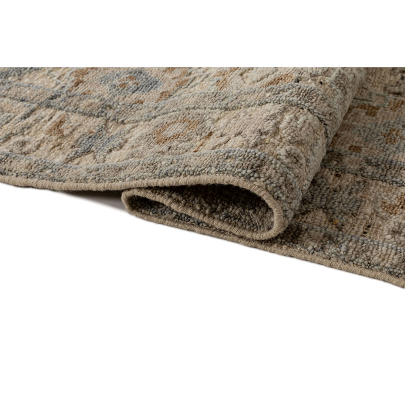 Tapis d'intérieur en laine noué à la main Shirin, 3 pi x 5 pi