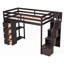 Lit mezzanine simple avec rangement - aucun sommier nécessaire, robuste et amp; Spacieux-1279185909