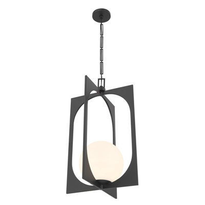 Harding 1-Light Pendant in Matte Black
