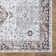 Tapis beige / brun traditionnel lavable et antidérapant 