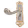 Zinc Alloy Dual Latch Door Handle Front Back Lever Lock With Keys
