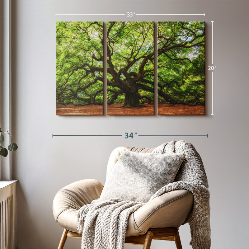 Nature 3 - Pieces, 20" H x 33" W x 1.25" D