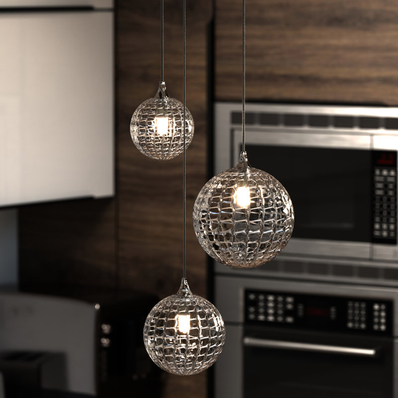 Breeze 3 - Light Pendant, Satin Nickel