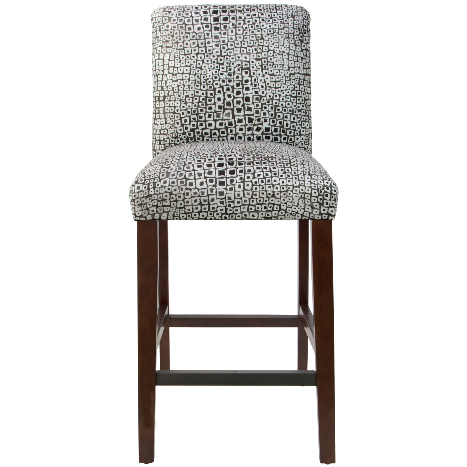 Hadrien 31" Bar Stool, Bar Stool (31” Seat Height), Espresso, Shaana Indigo