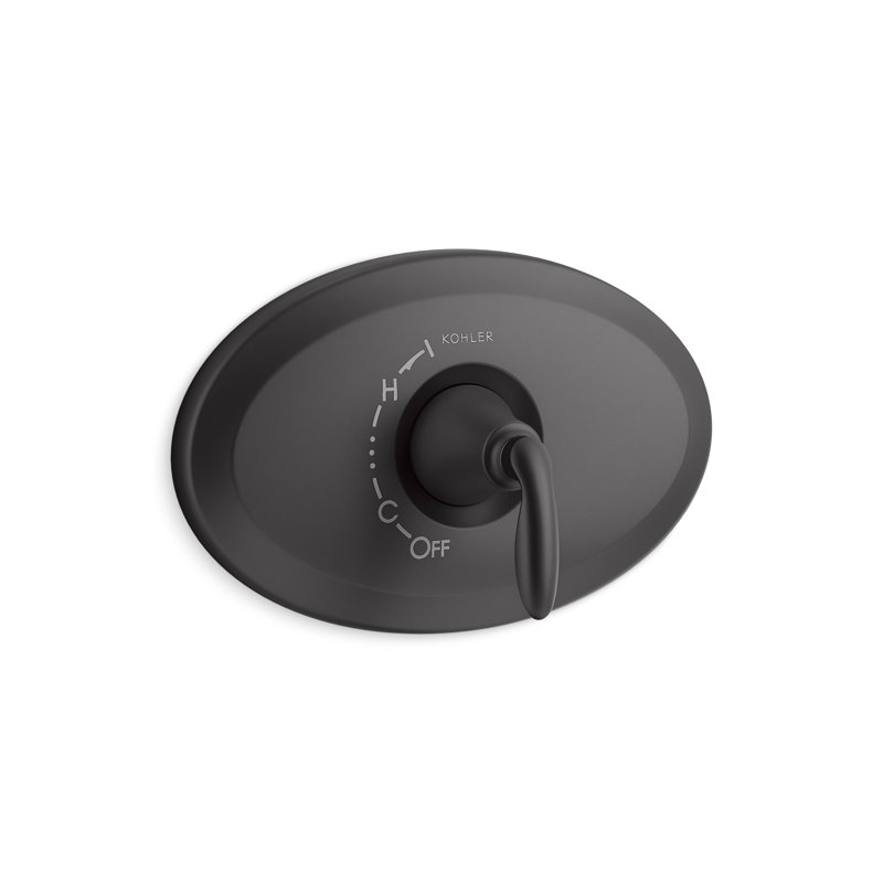 Remodel Rite-Temp Valve Trim, Matte Black