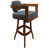 Light Grey Seat/ Honey Frame/Polyester Blend est en rupture de stock
