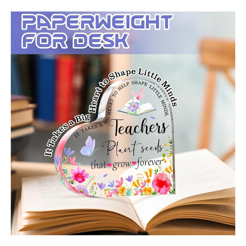 Presse-papiers en cristal Teachers Plant