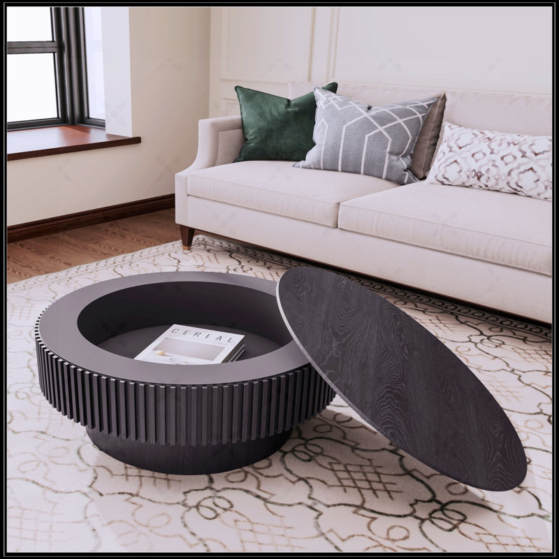 Table basse 31,5 po, Noir