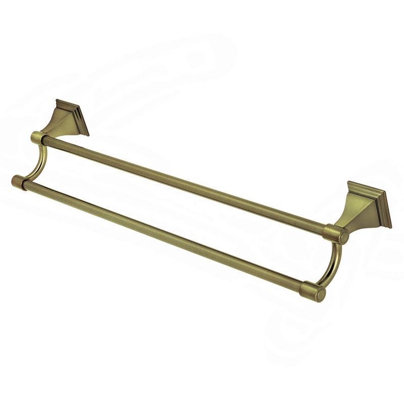 Kingston Brass Monarch Dual Towel Bar, Antique Brass