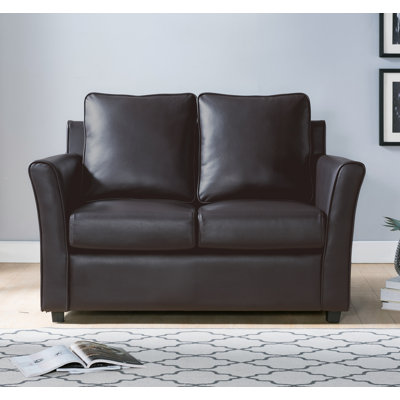 Flossmoor 52.25'' Faux Leather Loveseat